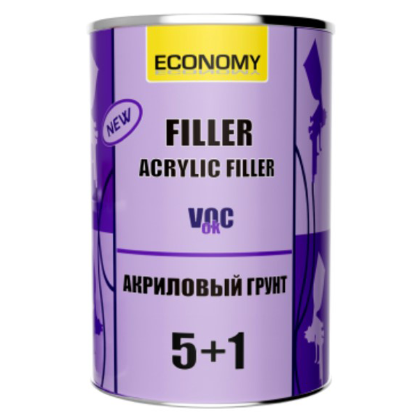Грунт акриловый NOVOL-Asia ECONOMY 5+1