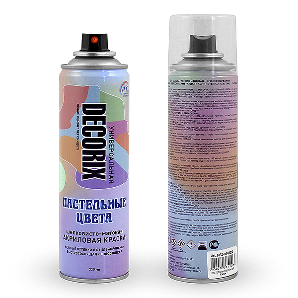 Краска универсальная пастельные цвета матовая DECORIX