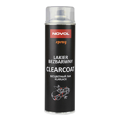 Лак бесцветный акриловый NOVOL SPRAY CLEARCOAT (Глянец)